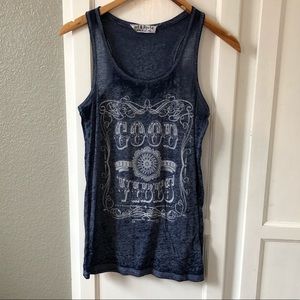 Blue Good Vibes Tank Top